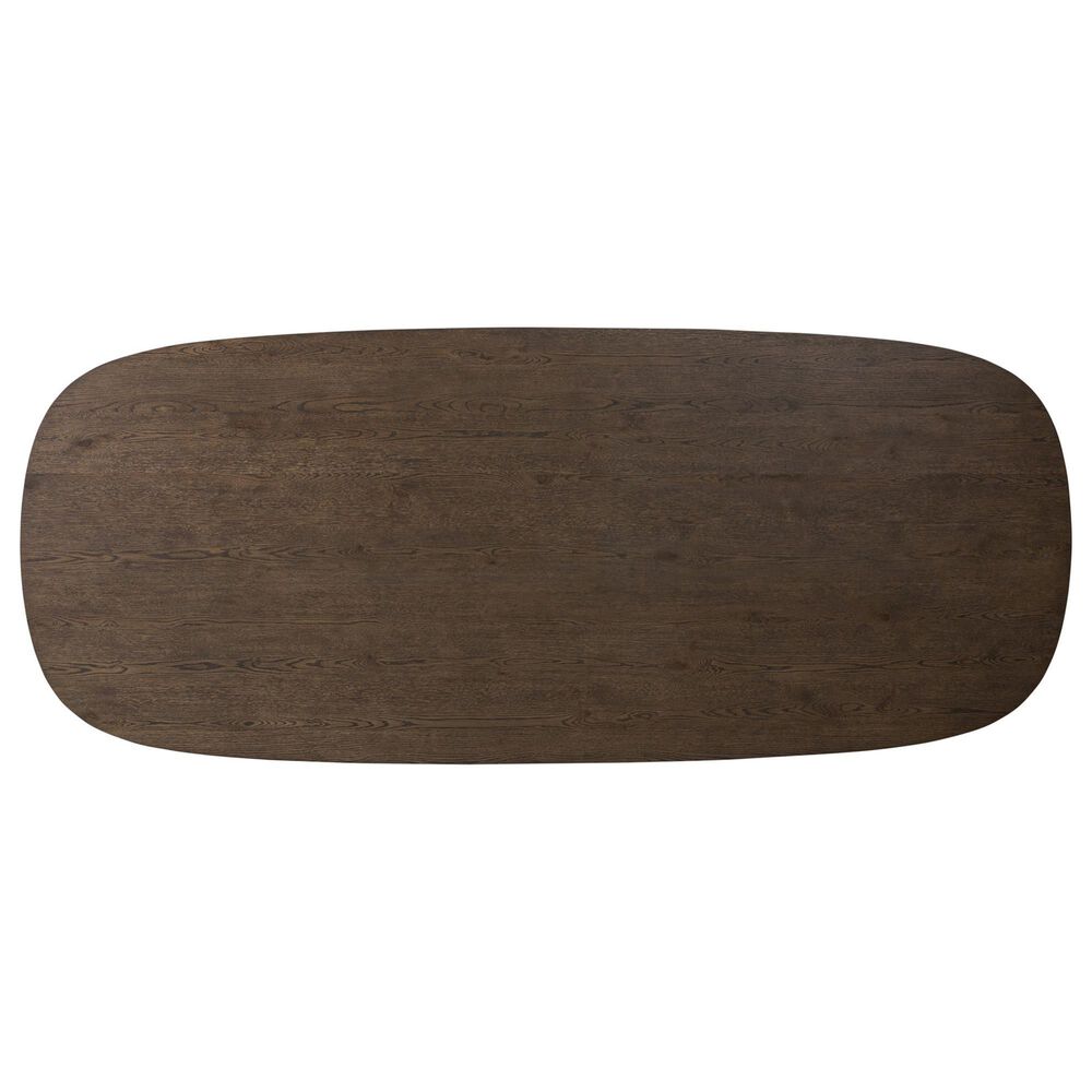 Four Hands Valen Dining Table in Rustic Brown Oak Veneer - Table Only, , large