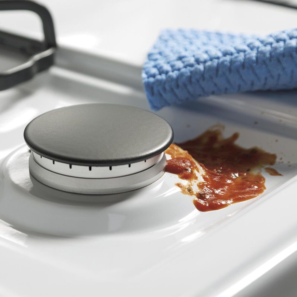 GE Appliances 4.8 Cu. Ft. Freestanding Gas Range in White, , large