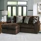 Ashley Midnight-Madness 2-Piece Left Facing Sectional with Chaise in Chocolate, , large