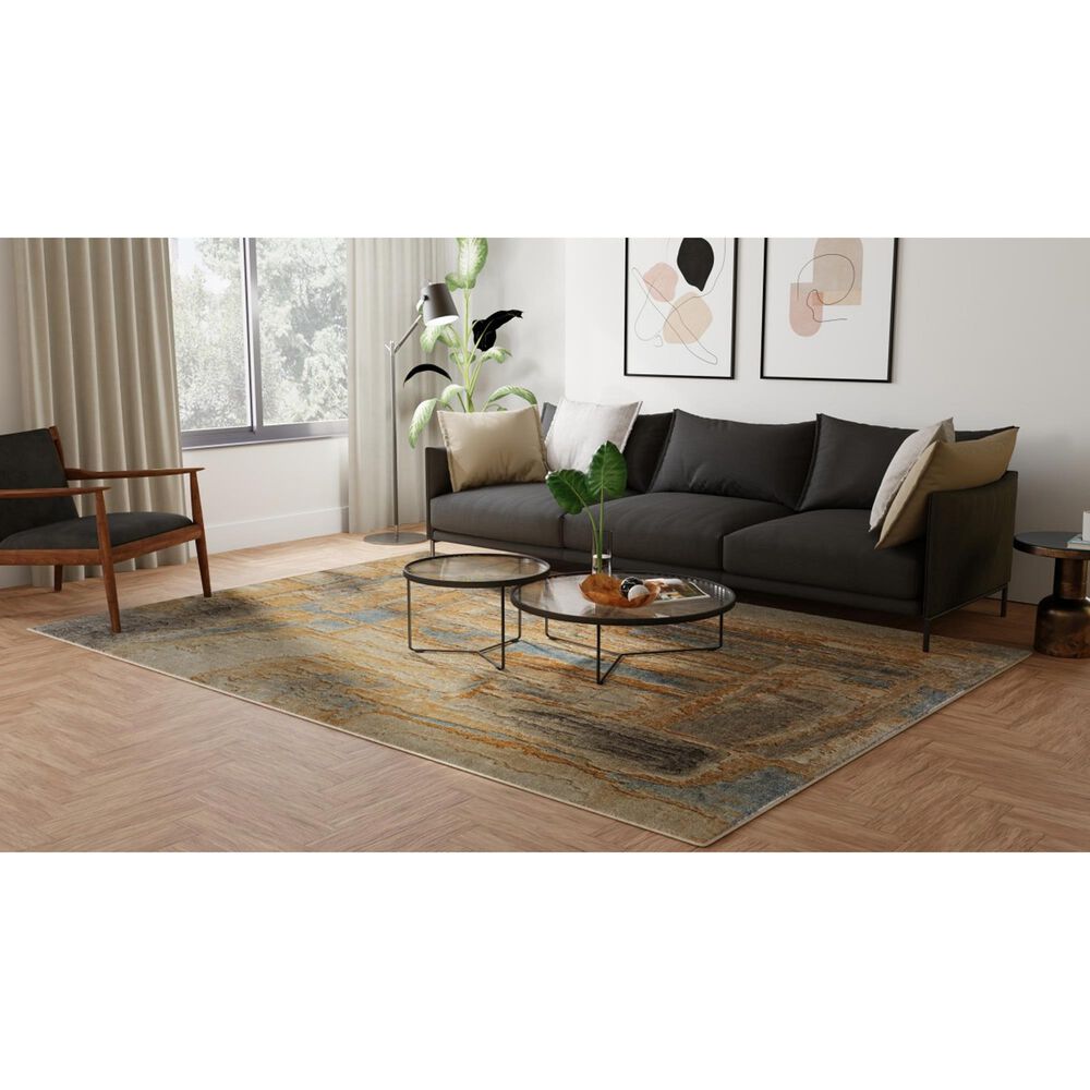 Feizy Rugs Jaxson JXN39Q0F Blue and Multi 9&#39; x 12&#39; Area Rug, , large