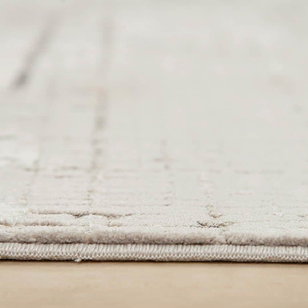 RIZZY Calabria 5&#39;3&quot; x 7&#39;6&quot; Neutral, Gray and Black Area Rug, , large