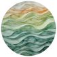 Dalyn Rug Company Pacifica PA4 8" Round Teal Area Rug, , large