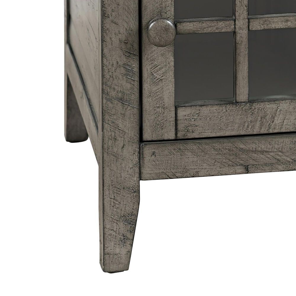 Waltham Rustic Shores Power Chairside Table in Charcoal, , large