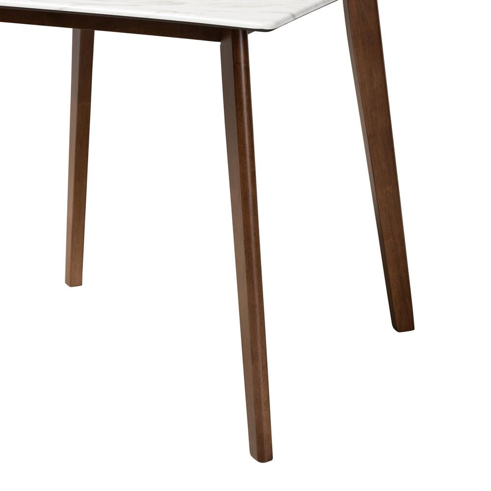 Baxton Studio Kayle Dining Table in Walnut Brown - Table Only, , large