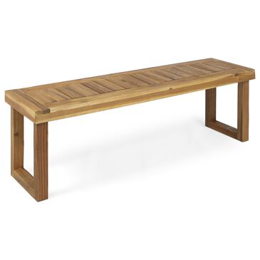 Hearth and Haven Nestor Patio Bench in Natural, , large