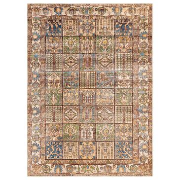 Surya Amelie 2"7" x 7"10" Blue, Green, Saffron, Brown and Beige Runner, , large