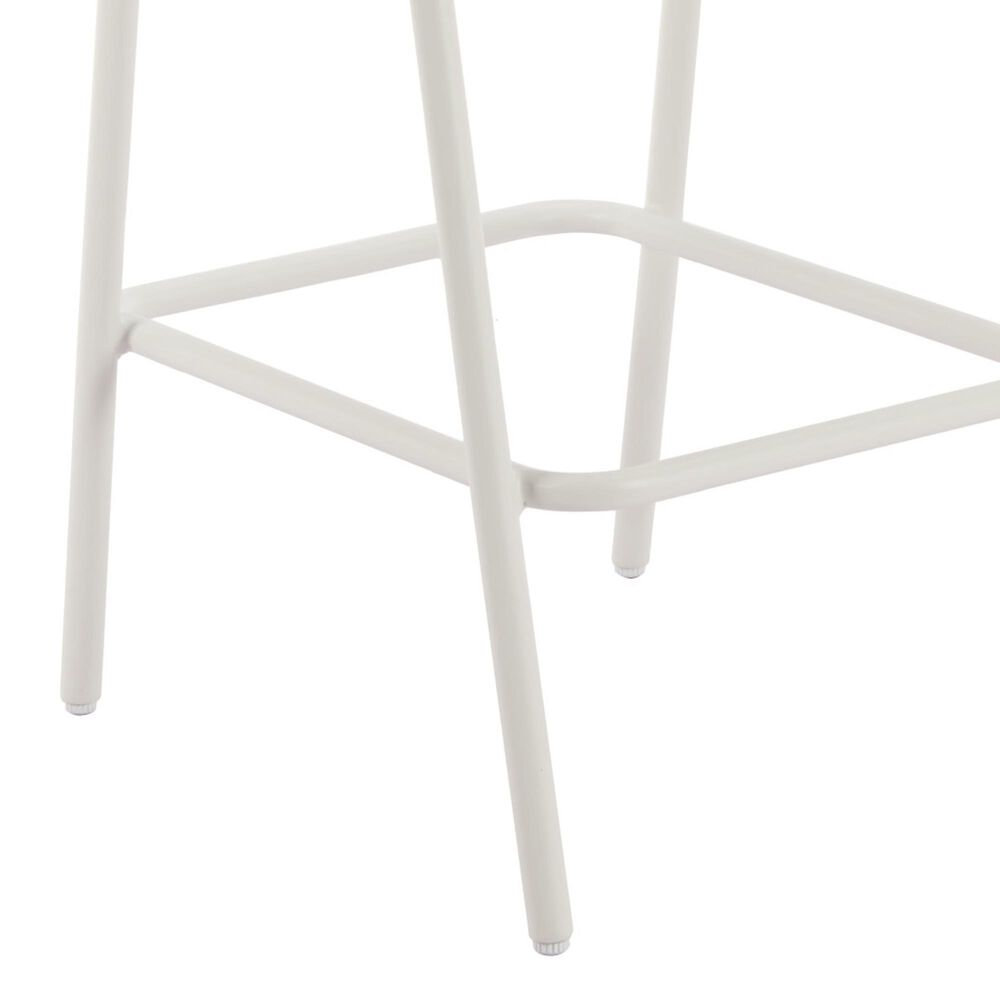 Zuo Modern Luft Patio Barstool in Beige and Green (Set of 2), , large