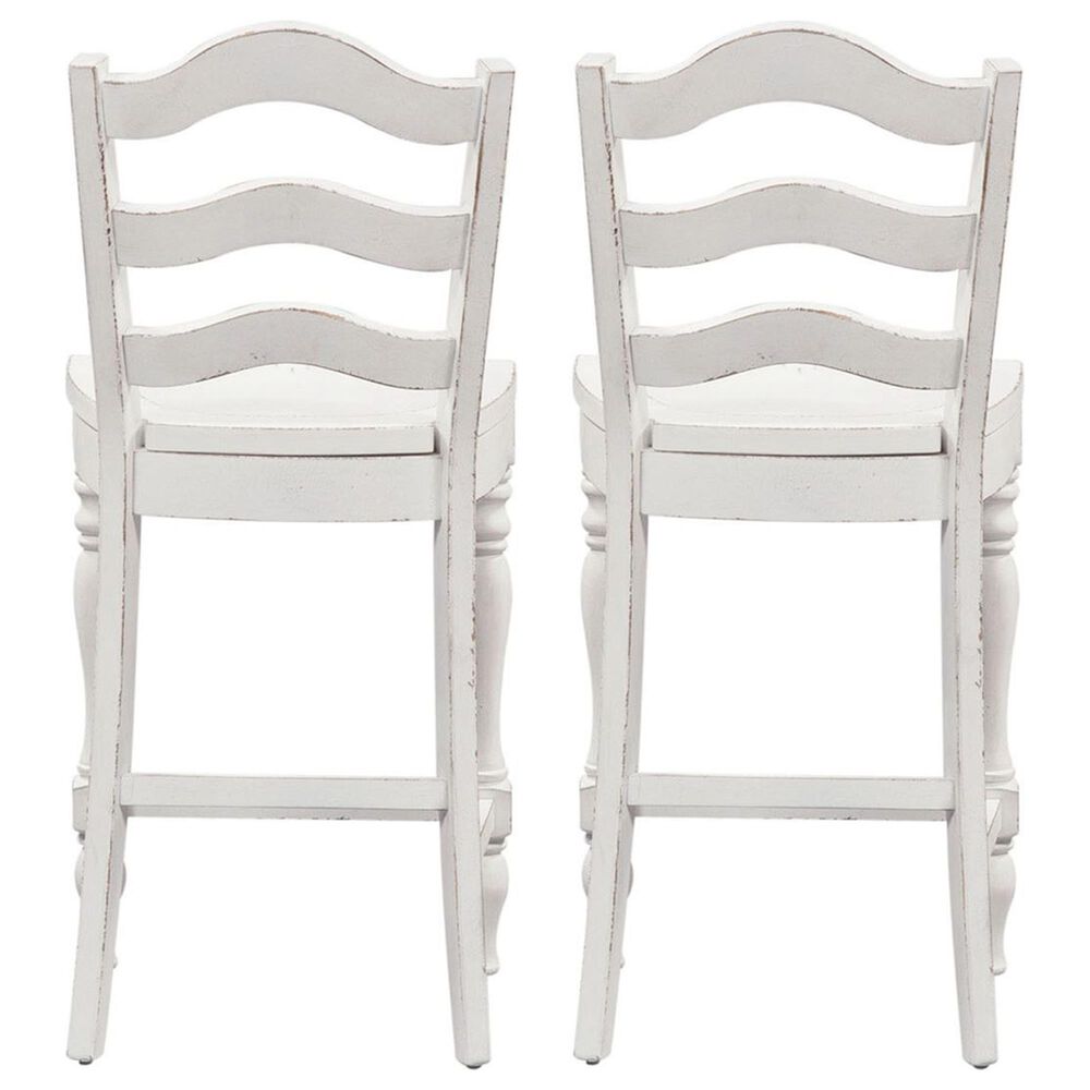 Belle Furnishings Magnolia Manor Counter Chair in White &#40;Set of 2&#41;, , large