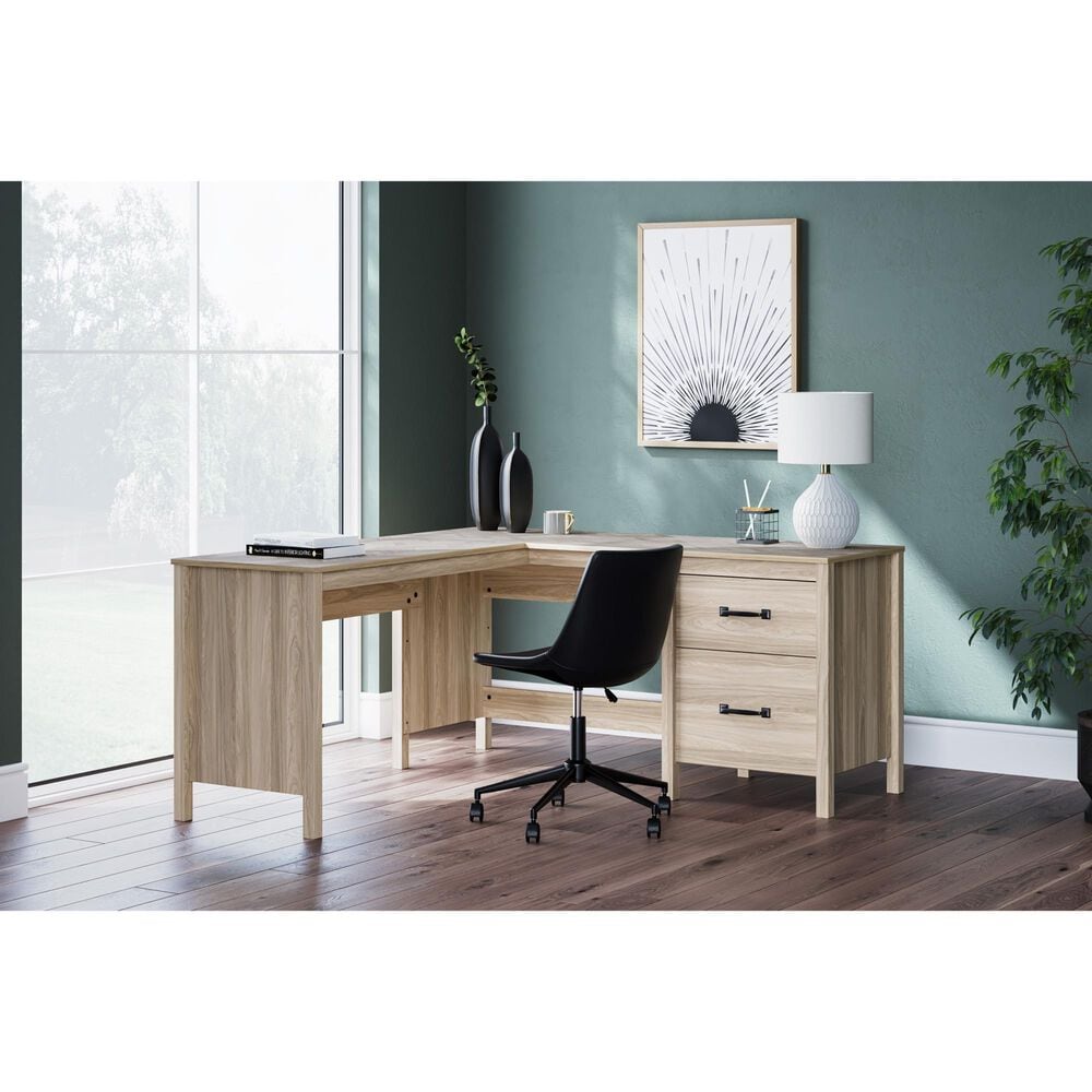 Ashley Battelle Home Office Desk Return in Tan, , large