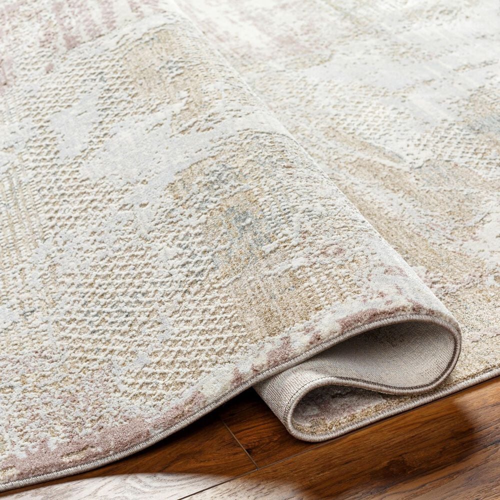 Surya Brunswick 5&#39; x 7&#39;5&quot; Cream, Light Slate, Taupe, Tan, Dusty Pink and Blue Area Rug, , large