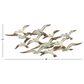 Maple and Jade 23" 48" Flying Flock of Bird Wall Decor in Distressed White, , large