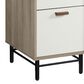Hearth and Haven 6-Drawer Executive Desk in Brown and White, , large
