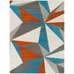 Balta Rugs Jayce 5" 3" x 7" Blue and Orange Area Rug, , large