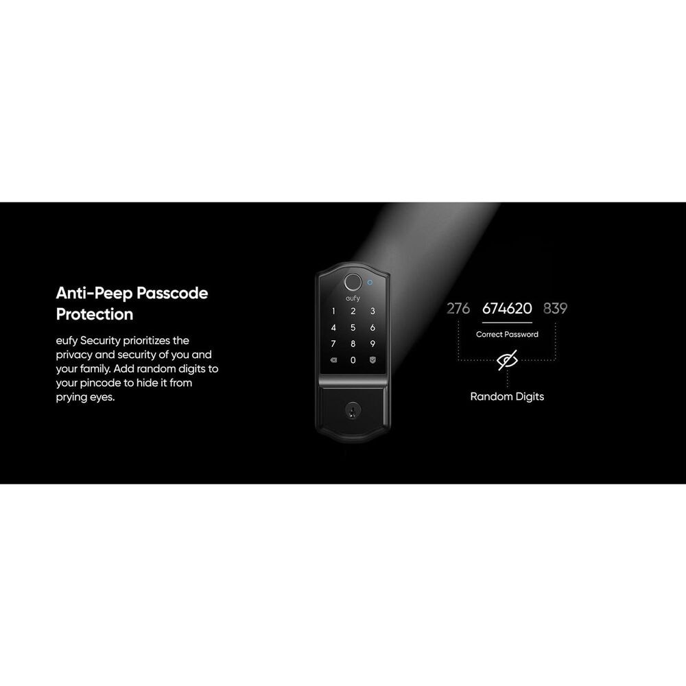 eufy Smart Lock C220 with Fingerprint ID in Black, , large