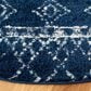 Safavieh Tulum 5" Round Navy and Ivory Area Rug, , large