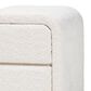 Baxton Studio Bonilla 2-Drawer Nightstand in White, , large