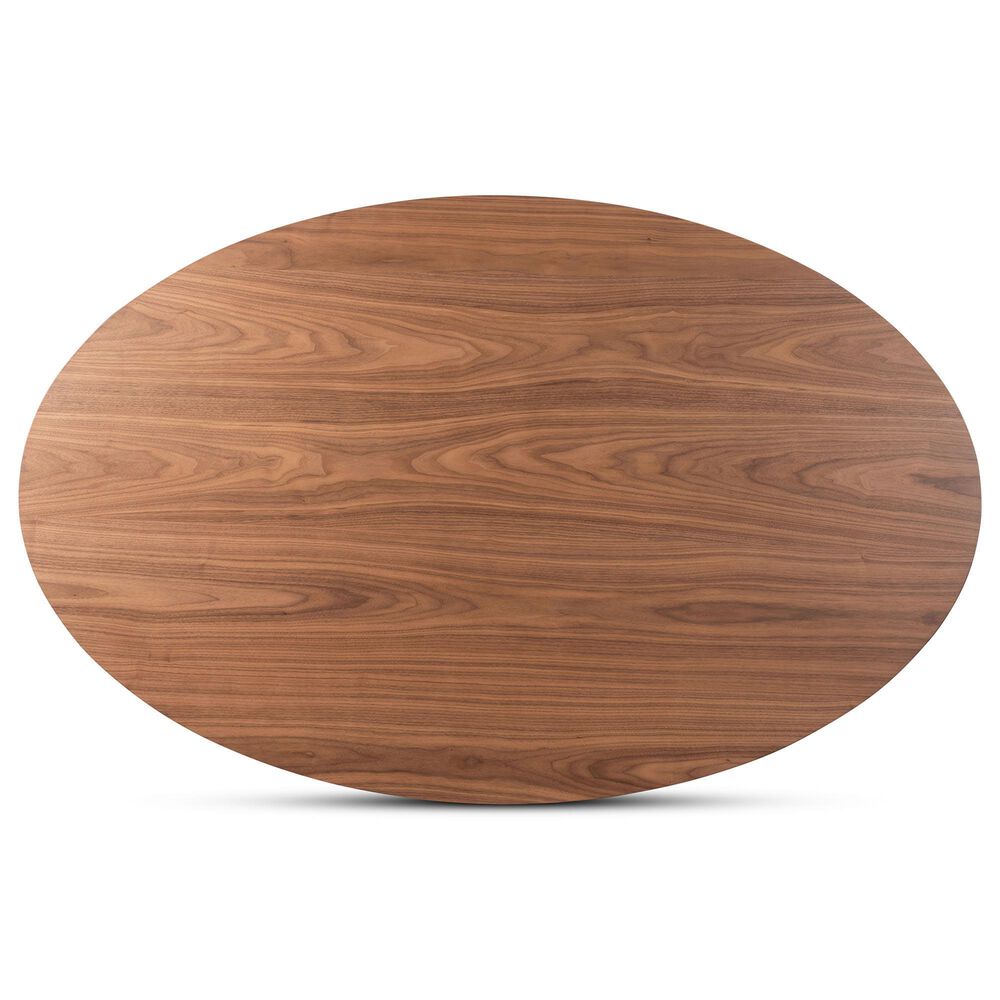 Baxton Studio Monte 71" Dining Table in Walnut Brown - Table Only, , large