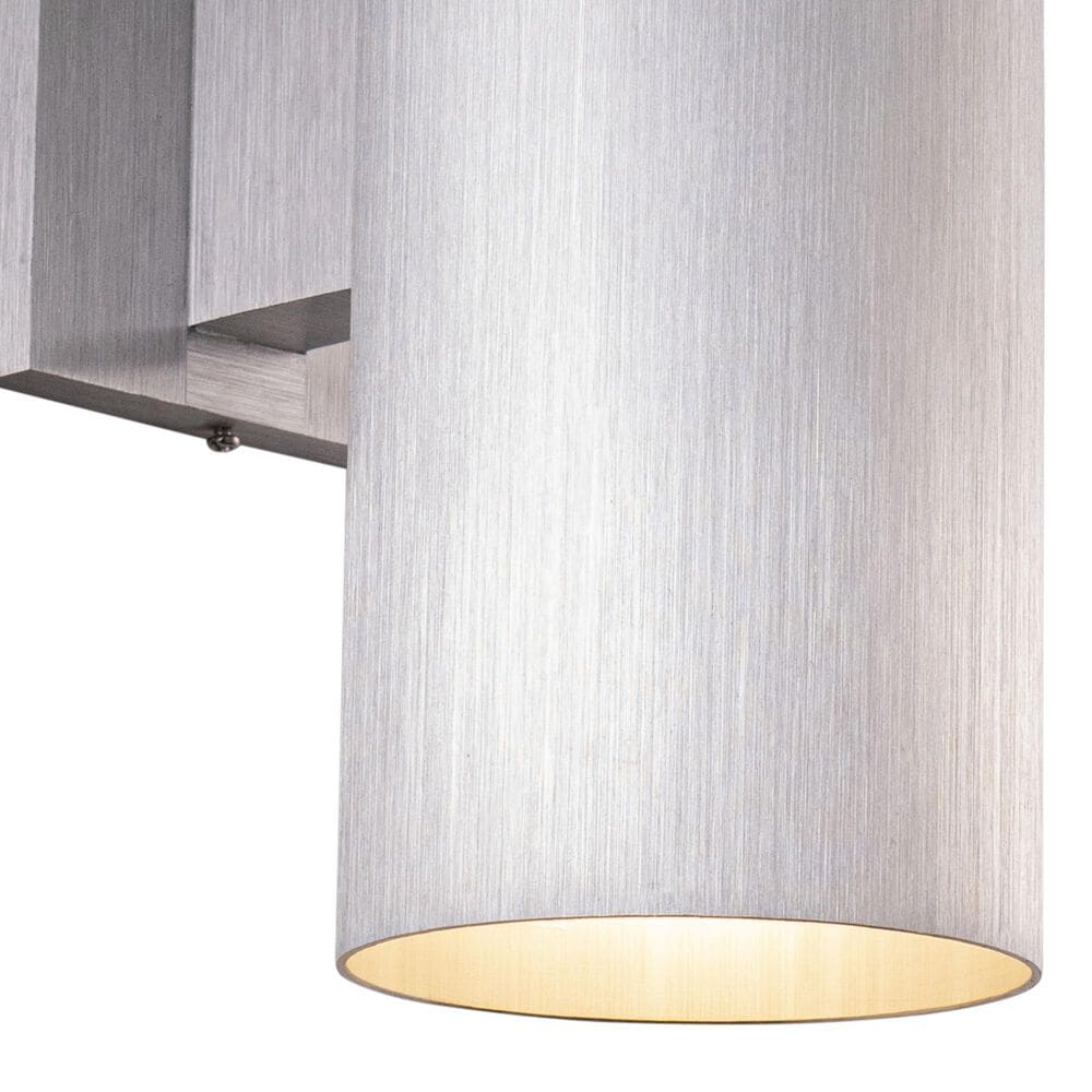 Vaxcel Chiasso 14.25" 2-Light Outdoor Wall Sconce in Satin Aluminum, , large