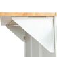 HOMLUX 53" Kitchen Island with Drop-Leaf in White, , large
