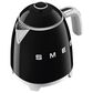 Smeg 3-Cup Stainless Steel Retro Style Mini Electric Kettle in Black, , large