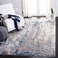 Safavieh Aston ASN718 3" x 5" Grey and Navy Area Rug, , large