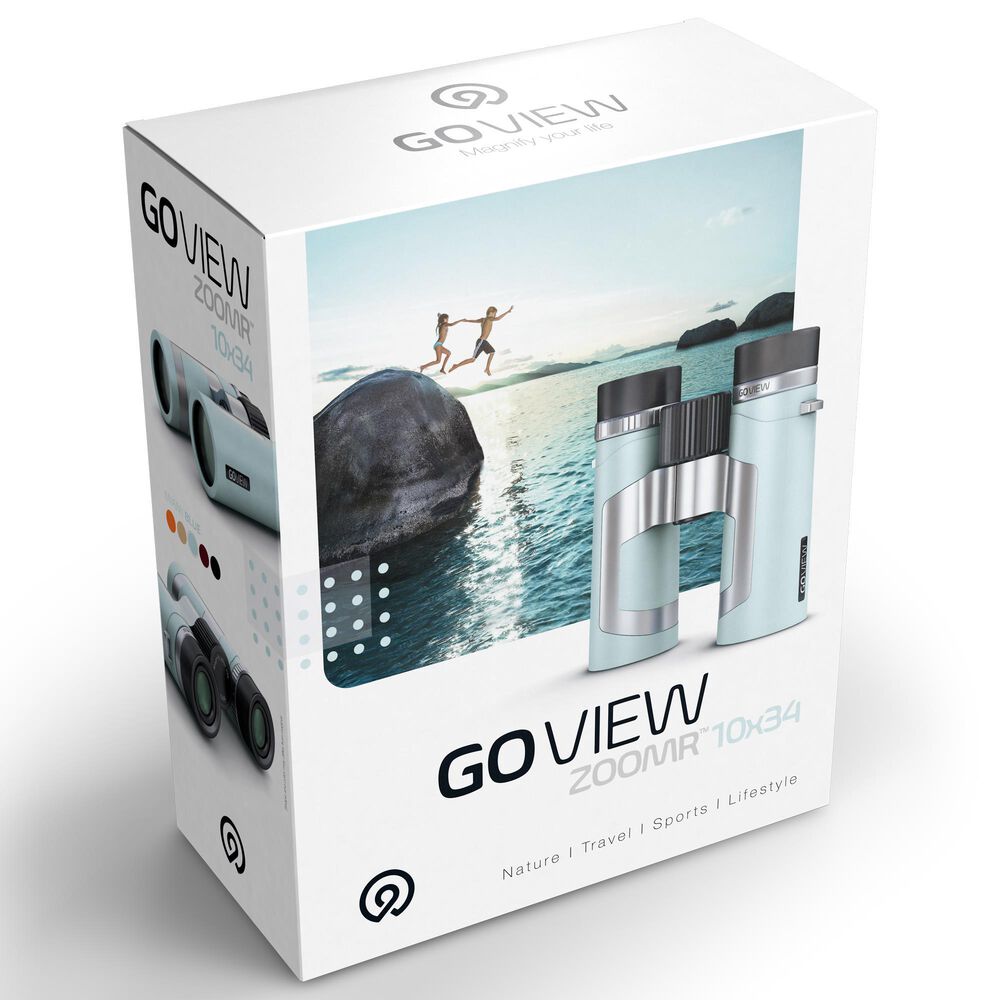 GoView Zoomr 10 x 34 Binoculars in Miami Blue, , large