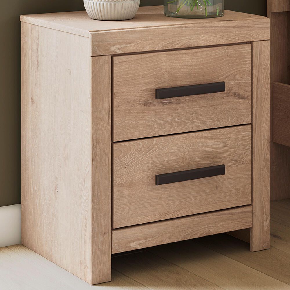 Ashley Sanginlane 2-Drawer Nightstand in Tan, , large