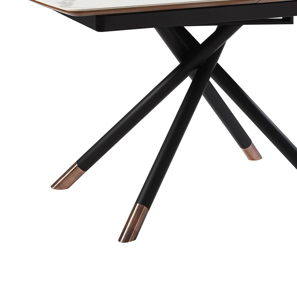 Blue River Alora Extendable Dining Table in Black, Copper, Light Grey and Walnut - Table Only, , large
