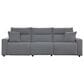 Ashley ModMax II 3-Piece Power Reclining Symmetrical Sectional in Salt and Pepper, , large