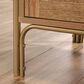 Sauder Coral Cape L-Shaped Desk in Sindoori Mango and Satin Gold, , large