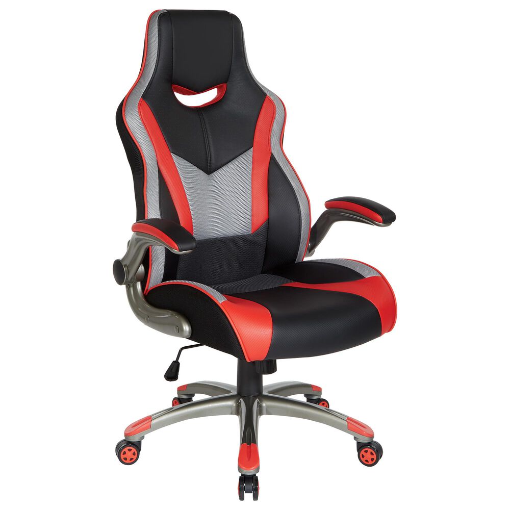 OSP Home Uplink Gaming Chair in Black and Red, , large