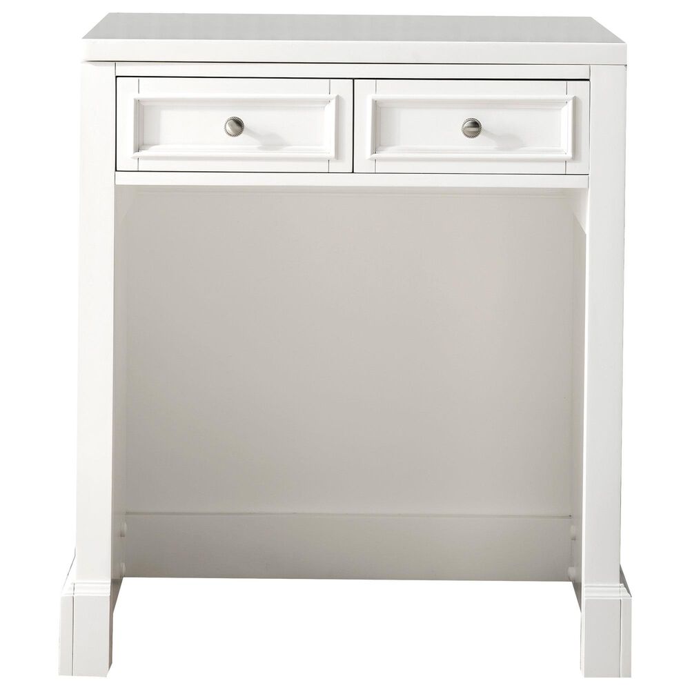 James Martin Vanities De Soto 30" Countertop in Bright White with 3 cm White Zeus Quartz Top, , large
