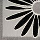 Nourison Aloha 7"10" x 10"6" Black and White Indoor/Outdoor Area Rug, , large