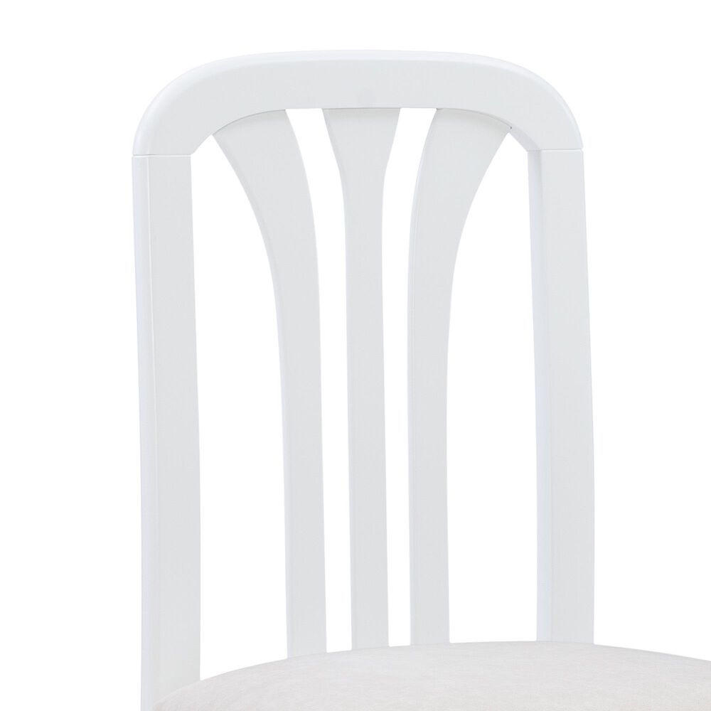 Linon Home Decor Pamela Side Chair in Bright White (Set of 2), , large
