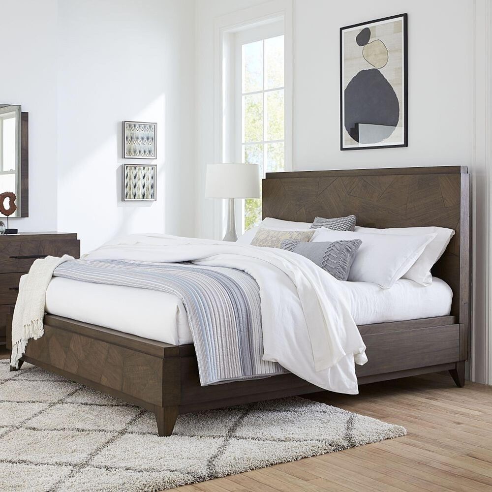Urban Home Broderick 3 Piece Queen Bedroom Set in Wild Oats Brown, , large