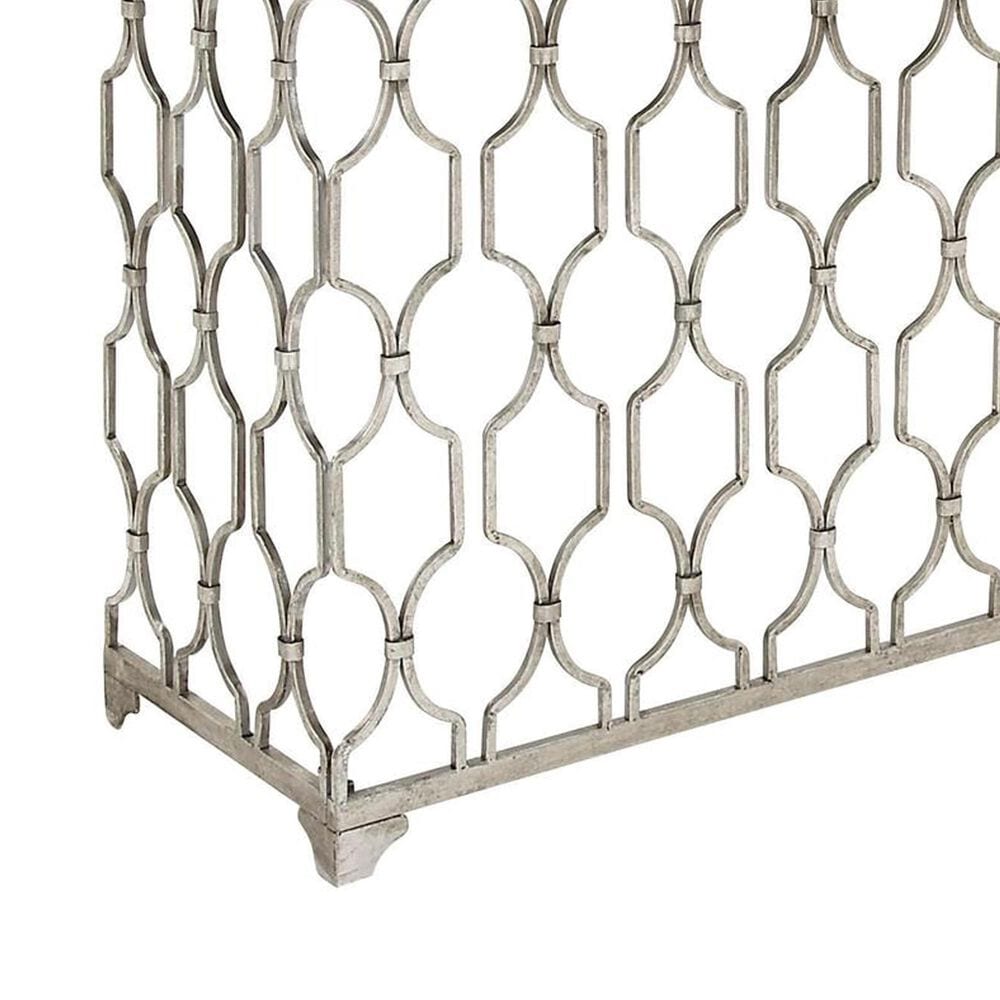 Maple and Jade Console Table with Mirrored Glass Top in Silver, , large
