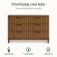 Evolur Flynn 2-Piece Island Crib and Dresser in Sedona, , large