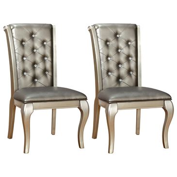 Furniture of America Mcfarland Dining Chair in Gray (Set of 2), , large