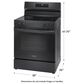 Frigidaire 30" Freestanding Electric Range  in Black, , large
