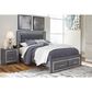 Ashley Lodanna Queen Panel Bed with 2 Storage Drawers in Gray, , large