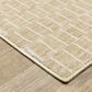 Oriental Weavers Oliver Gold and Beige 3"3" x 5" Area Rug, , large