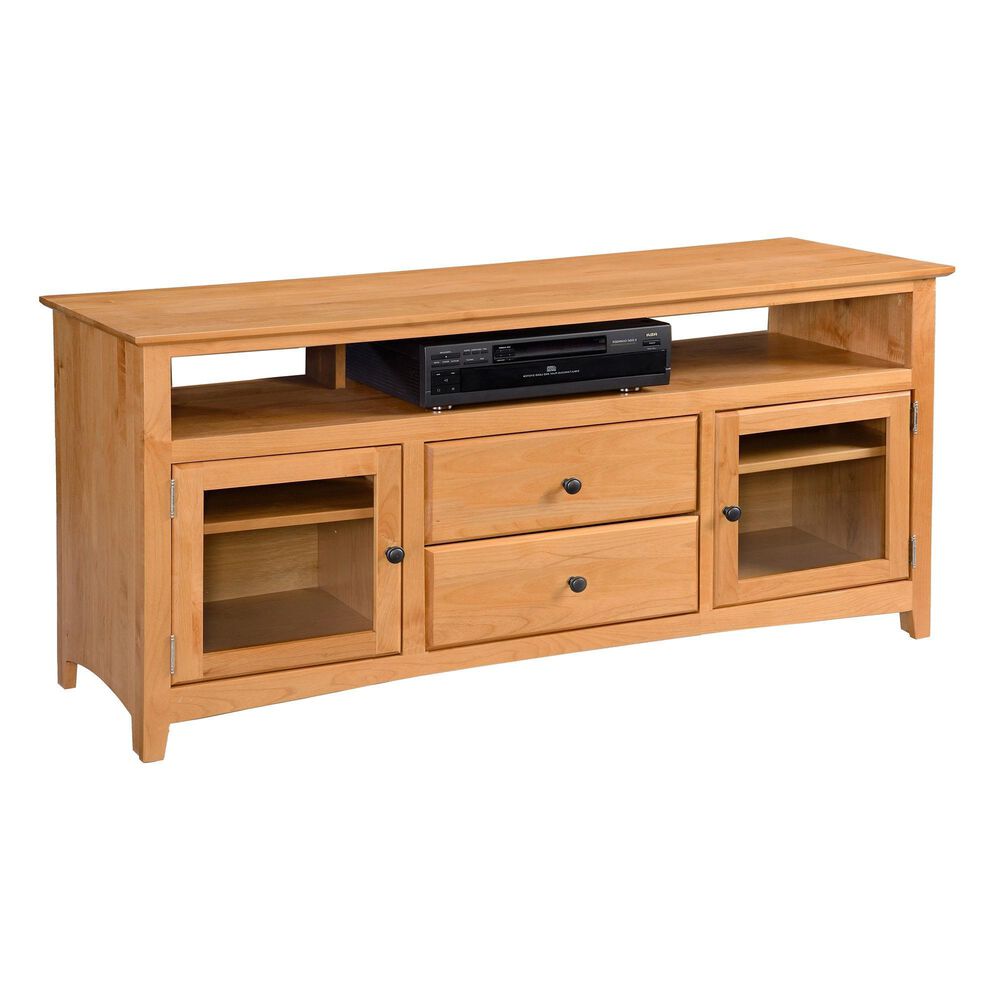 Archbold Furniture 62" Entertainment Console in Vintage Cherry, , large