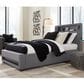Ashley Verishaw Twin Platform Upholstered Bed in Gray, , large