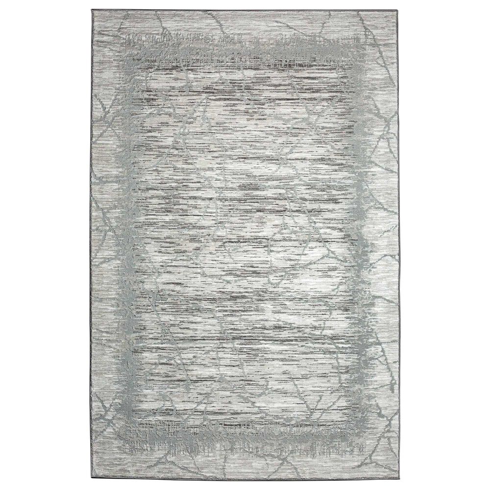 Radici USA Davide Abstract 5"3" x 7"3" Grey Area Rug, , large