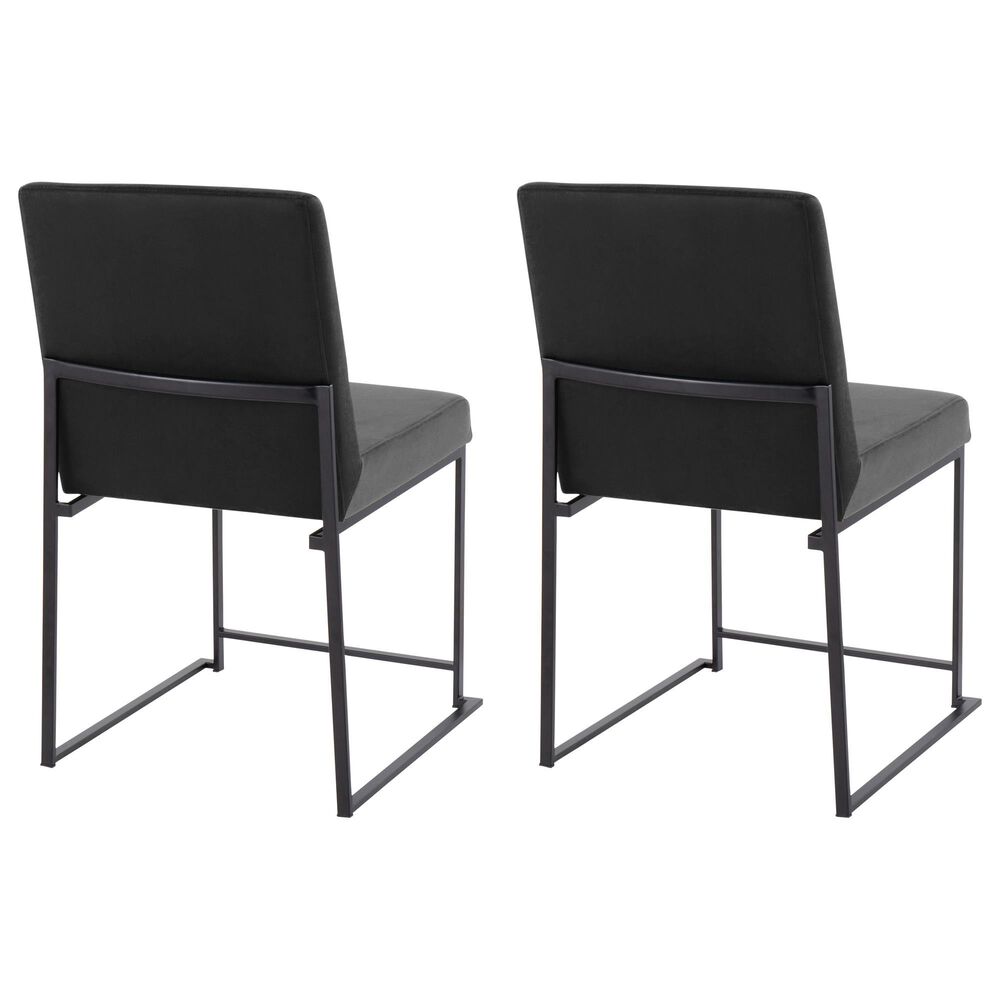 Lumisource Fuji Dining Chair in Black/Black &#40;Set of 2&#41;, , large