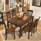 Ashley Owingsville 7-Piece Dining Set in Black and Brown, , large