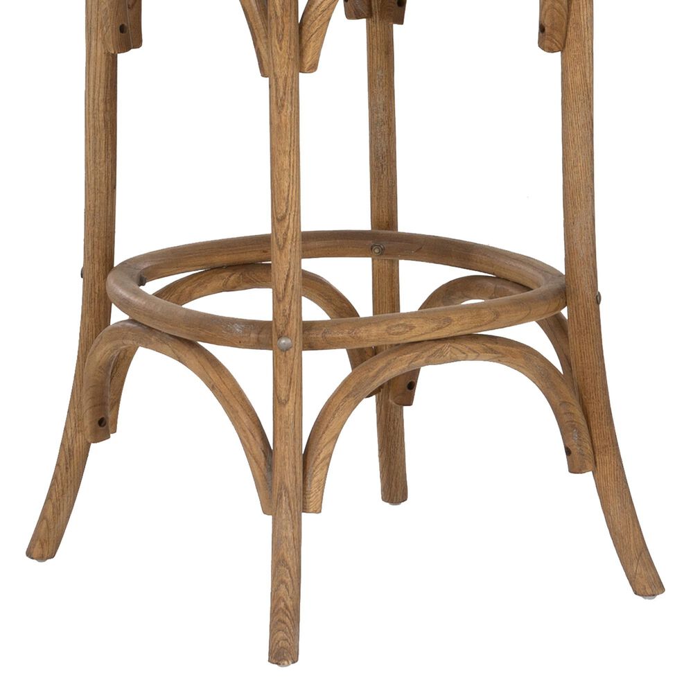 Linon Home Decor Roxy Bar Stool in Weathered Grey, , large