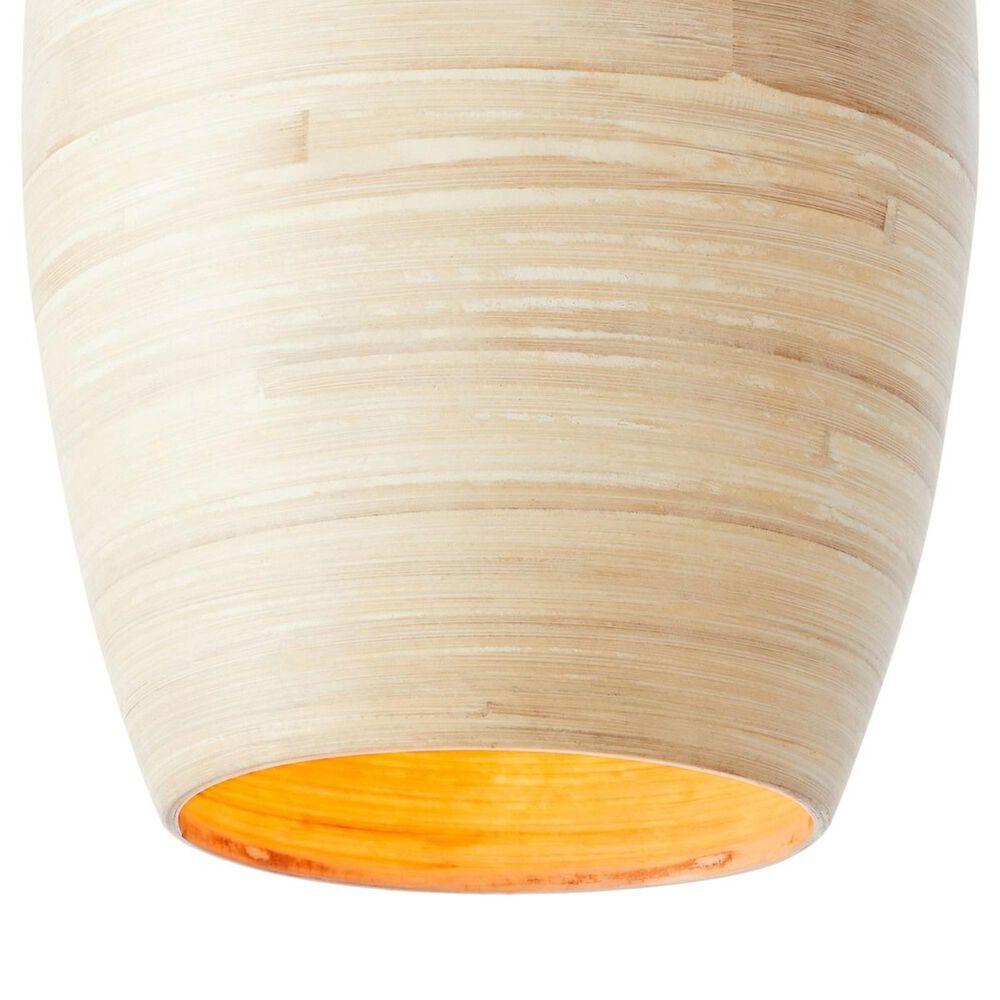 Savoy House Jean 1-Light Pendant in Natural and Brass, , large