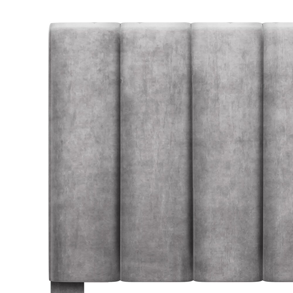 Richlands Furniture Crestone Full Upholstered Platform Bed in Gray, , large
