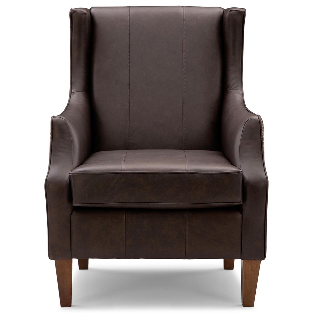 Best Home Furnishings Keatling Accent Chair in Dark Brown and Moss, , large